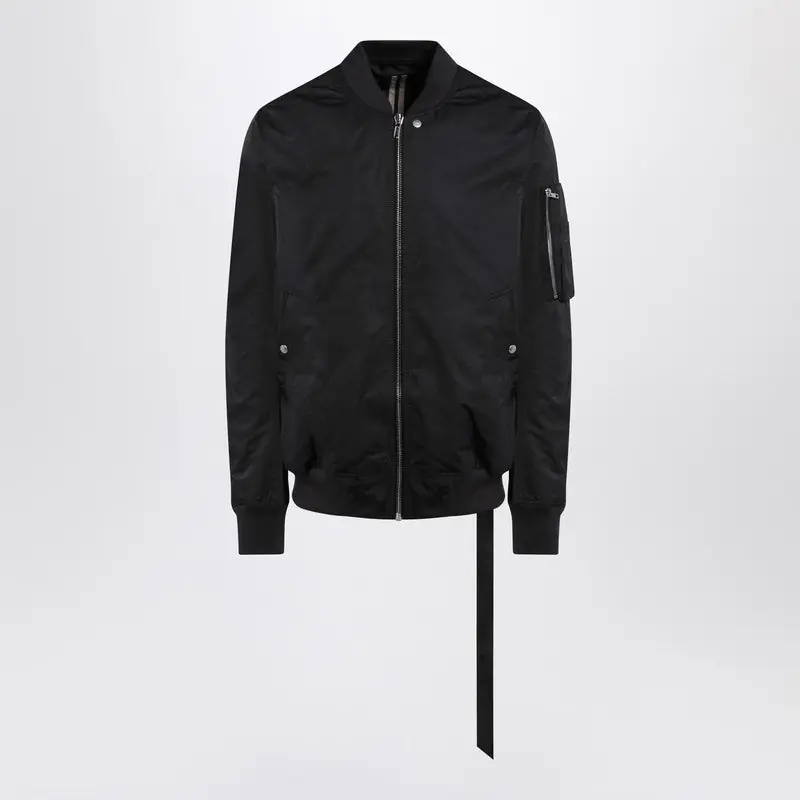 Black Bomber With Zipper - Rick Owens DRKSHDW