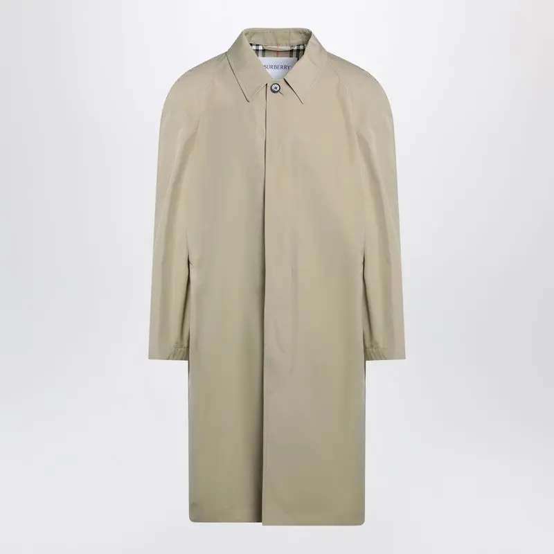 Beige Cotton Overcoat - Burberry