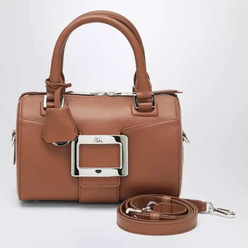Belle Vivier Bowling Bag In Cognac Coloured - Roger Vivier
