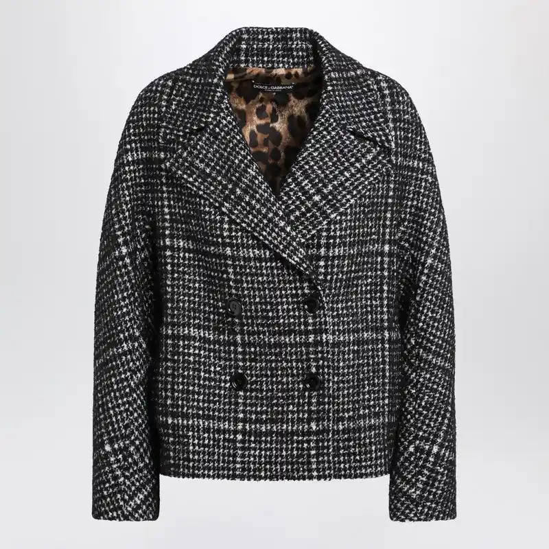 Black/White Houndstooth Jacket - Dolce & Gabbana