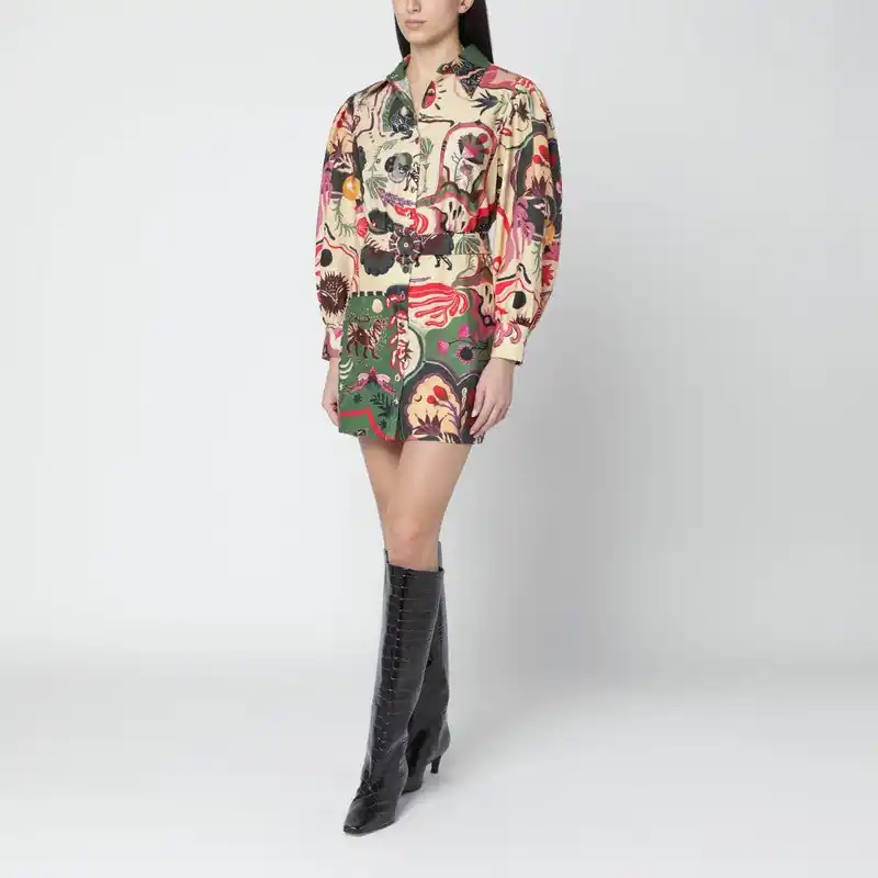 Short Multicolour Dress With Matching Belt - Farm Rio