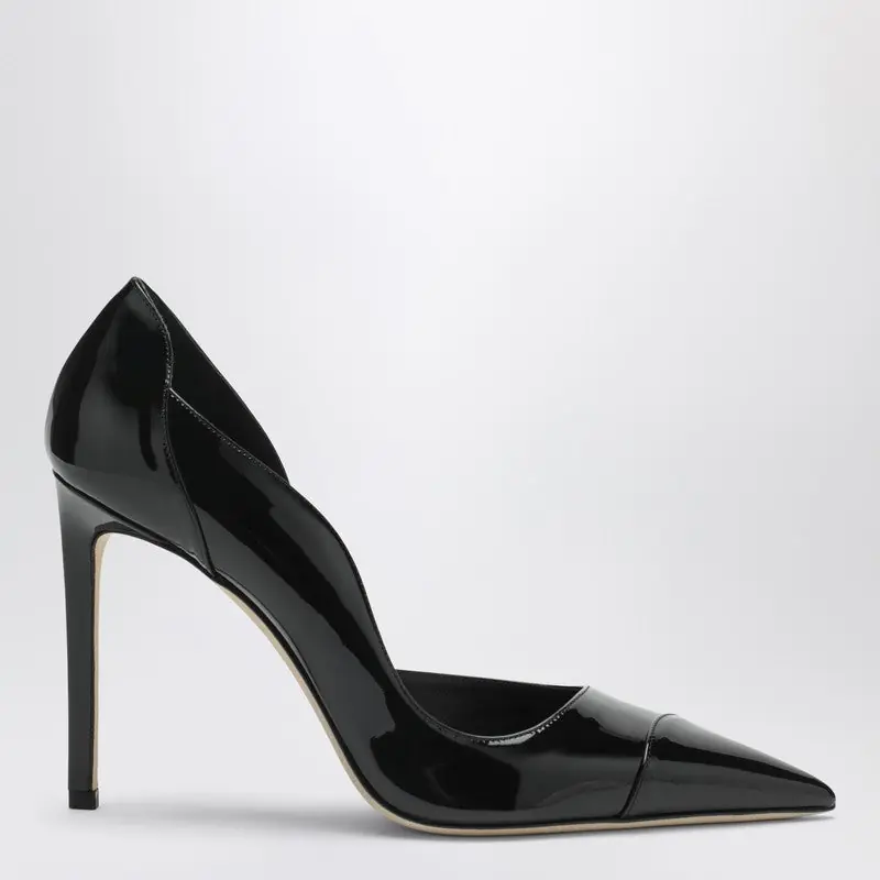Brigitte 100 Pumps In Black Patent Leather - Jimmy Choo
