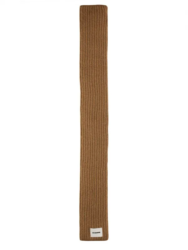 Scarf With Logo - Jil Sander