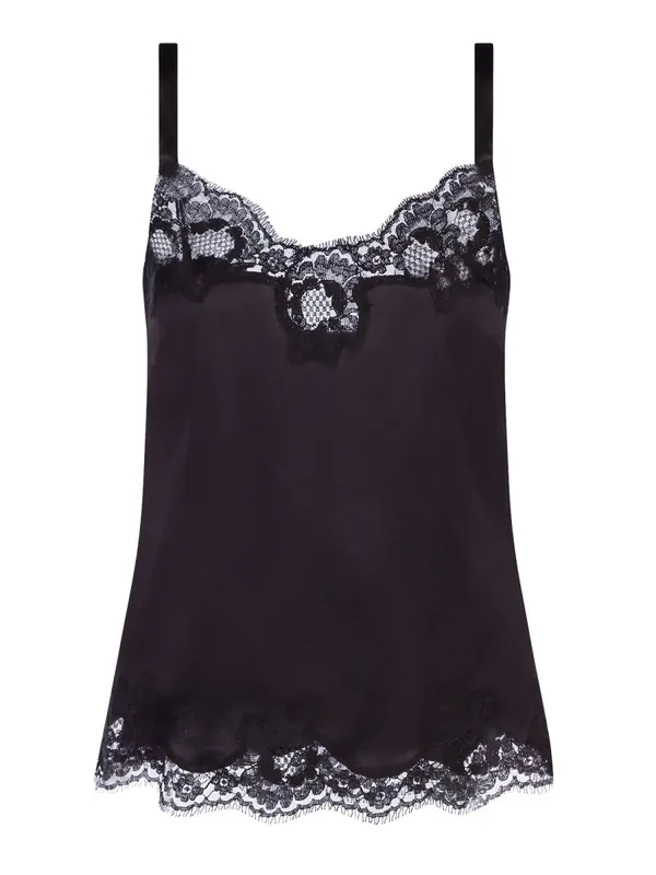 Satin Lingerie Top - Dolce & Gabbana