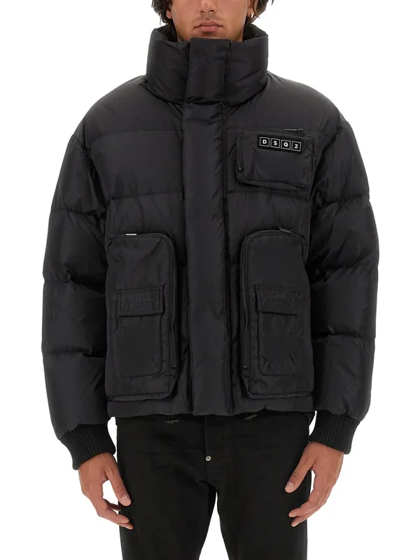 Down Jacket With Logo - Dsquared2