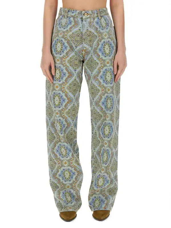 Jeans Con Stampa Paisley - Etro