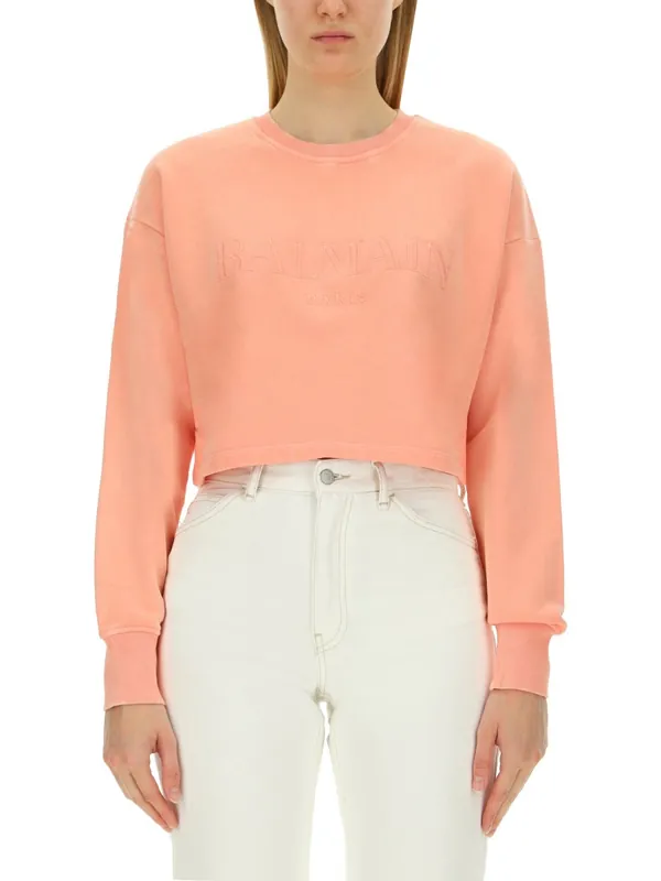 Sweatshirt With Logo - Balmain