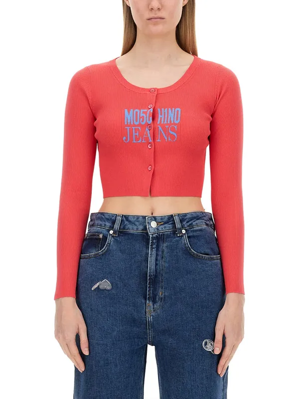 Cropped Cardigan - Moschino