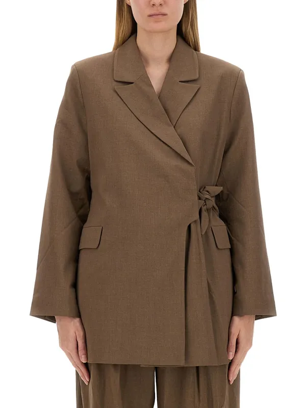 Asymmetrical Blazer - Ganni