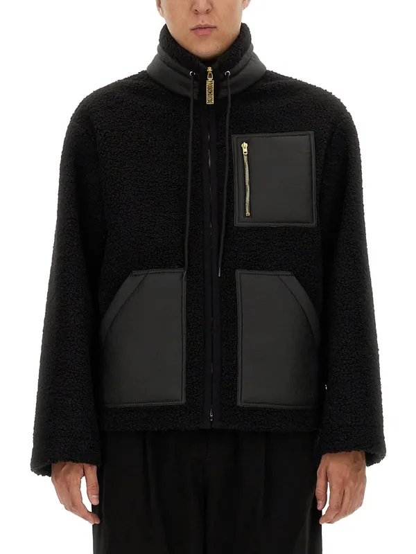 Jacket With Zip - Moschino