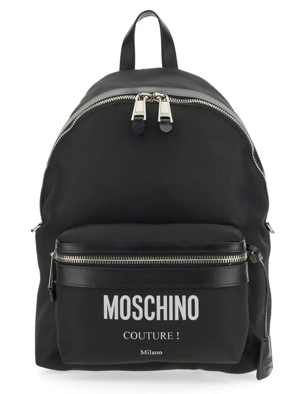Large Backpack With Logo - Moschino