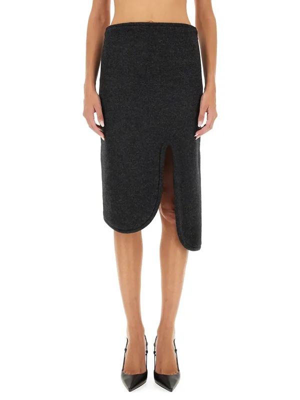 Padded Skirt With Tube Detail - Victoria Beckham