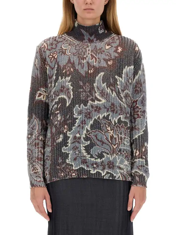 Printed Wool Sweater - Etro