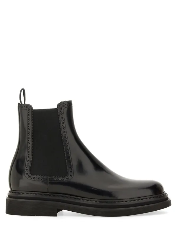 Brushed Leather Boot - Dolce & Gabbana