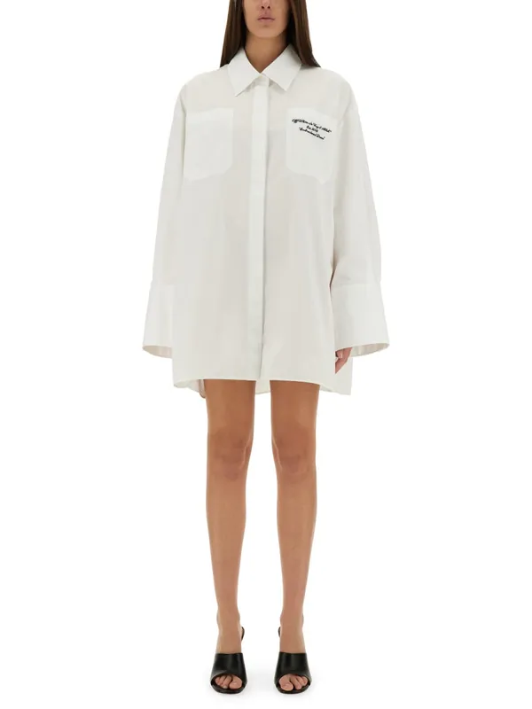 Oversized Poplin Shirt - Off-White
