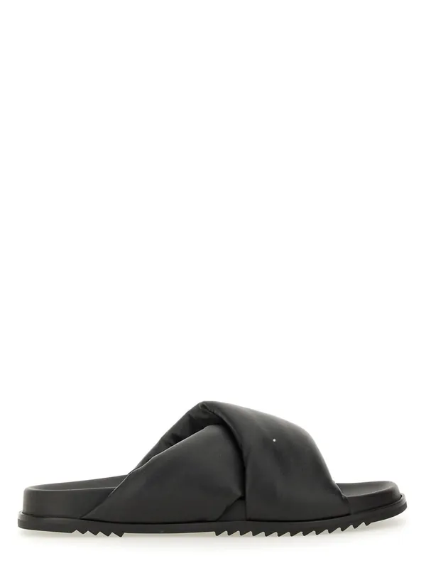 Leather Slide Sandal - Rick Owens