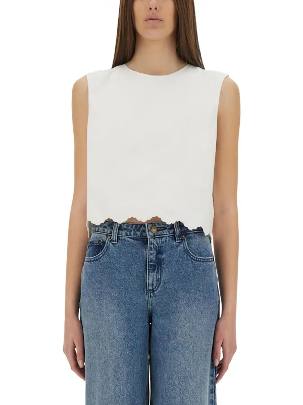 Short Poplin Top - Patou