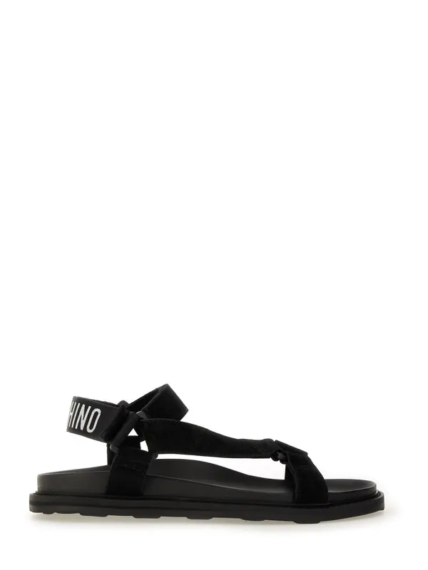 Sandal With Logo - Moschino