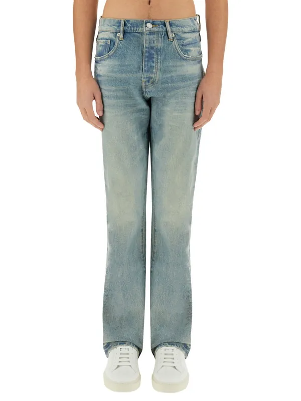 "Coated Flare" Jeans - Purple Brand
