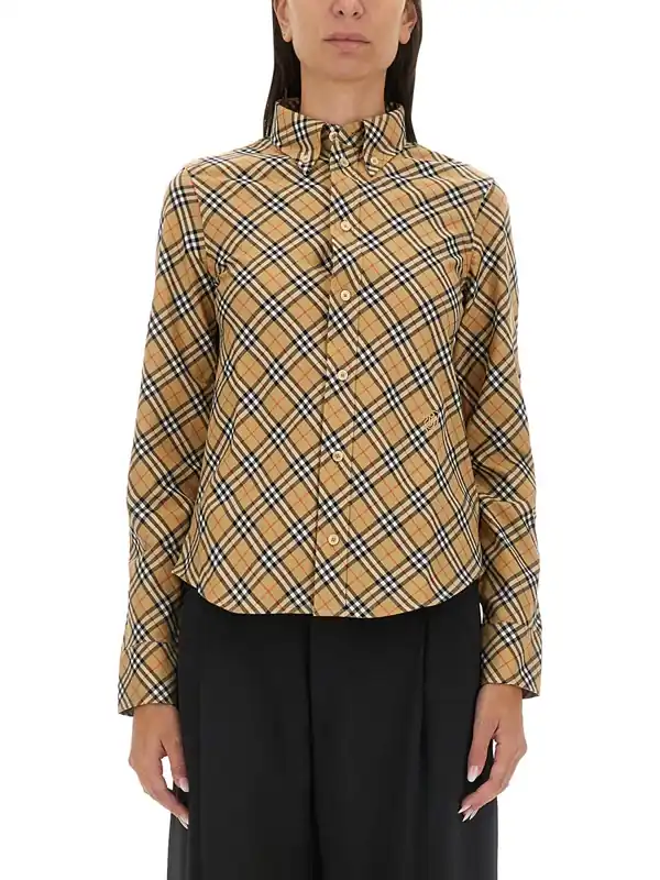 Cotton Check Shirt - Burberry