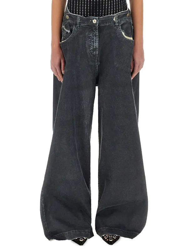 Long Pants "Navy Blue" - The Attico