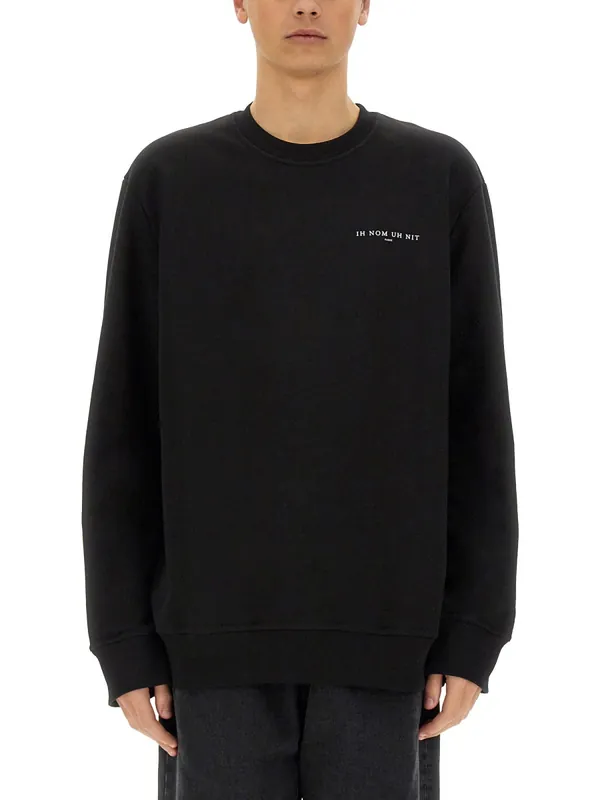 Crown Mask Print Sweatshirt - Ih Nom Uh Nit