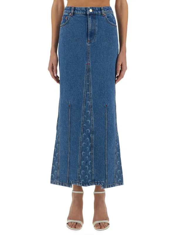"Moon Laser" Long Skirt - Marine Serre