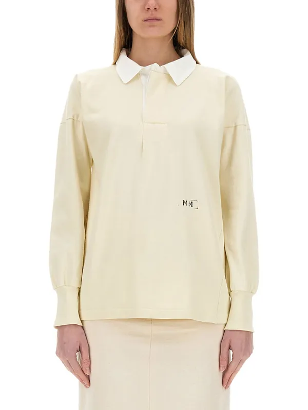 Polo Shirt With Print - Maison Margiela