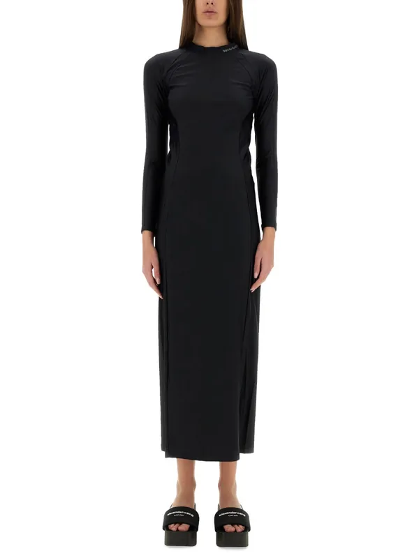 Long Dress With Logo - Alexander Wang