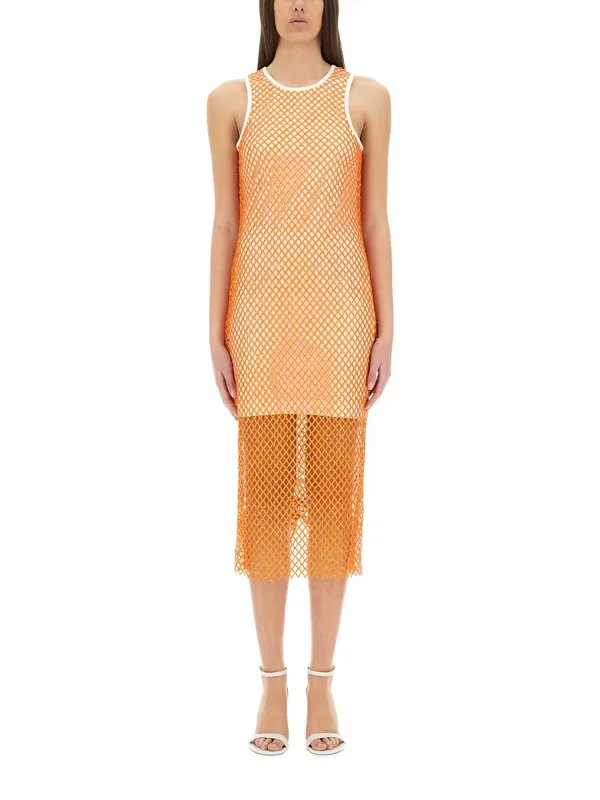 Mesh And Sequin Dress - Moschino