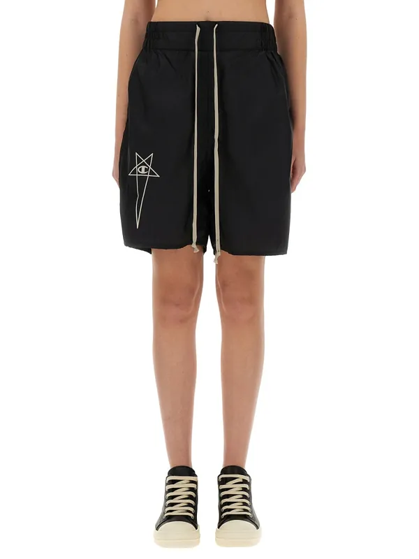 Shorts With Logo - Rick Owens X Champion