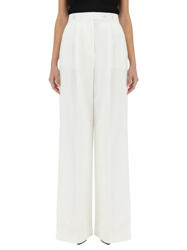 Cotton Pleated Pants - Givenchy