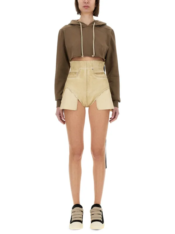 Cropped Sweatshirt - Rick Owens DRKSHDW