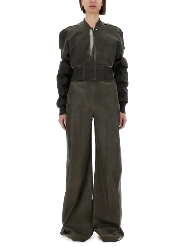 Cropped Bomber Jacket "Flight Jkt" - Rick Owens DRKSHDW