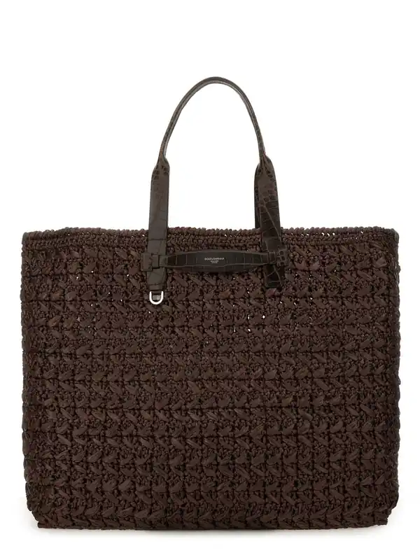 Woven Mesh Shopping Bag - Dolce & Gabbana
