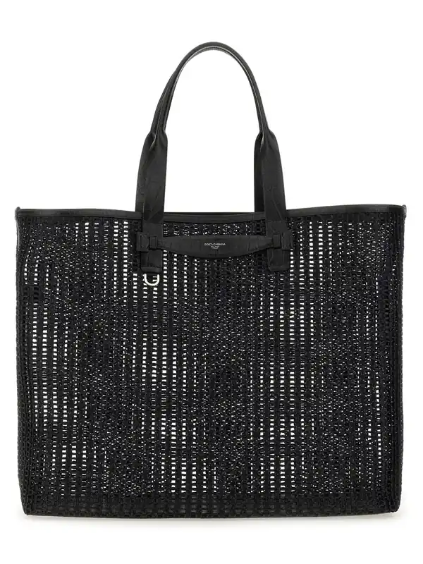 Woven Mesh Shopping Bag - Dolce & Gabbana