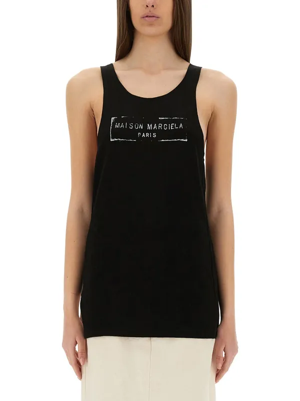 Logo Print Tank Top - Maison Margiela