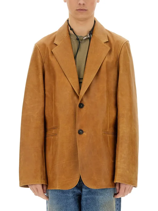 Leather Opening Blazer - Our Legacy