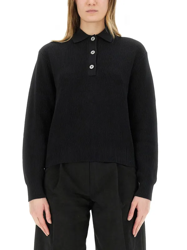 "Chesapeake" Knit Polo Shirt - Studio Nicholson
