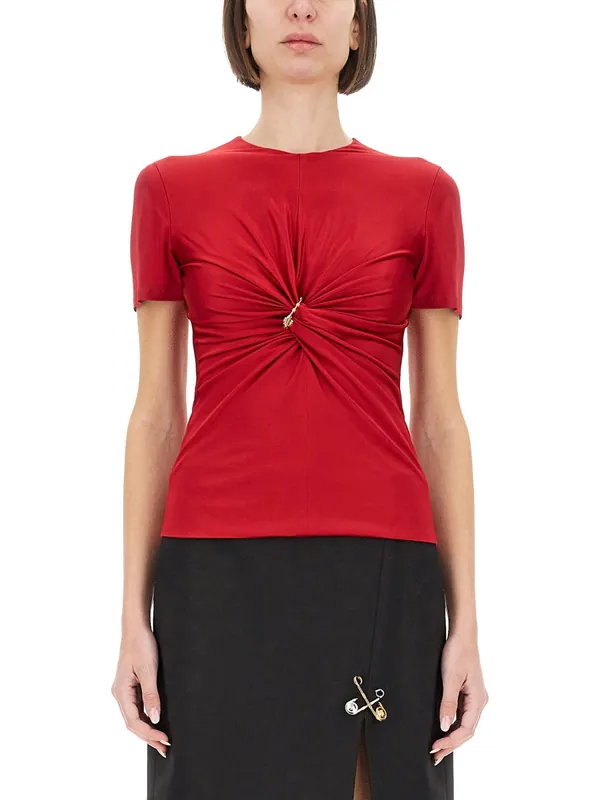 "Safety Pin" Curled Top - Versace