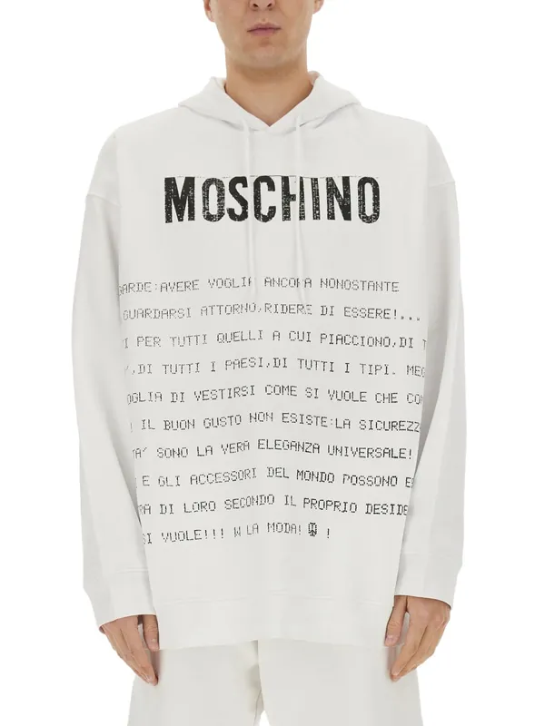 "Archive Message" Hoodie - Moschino
