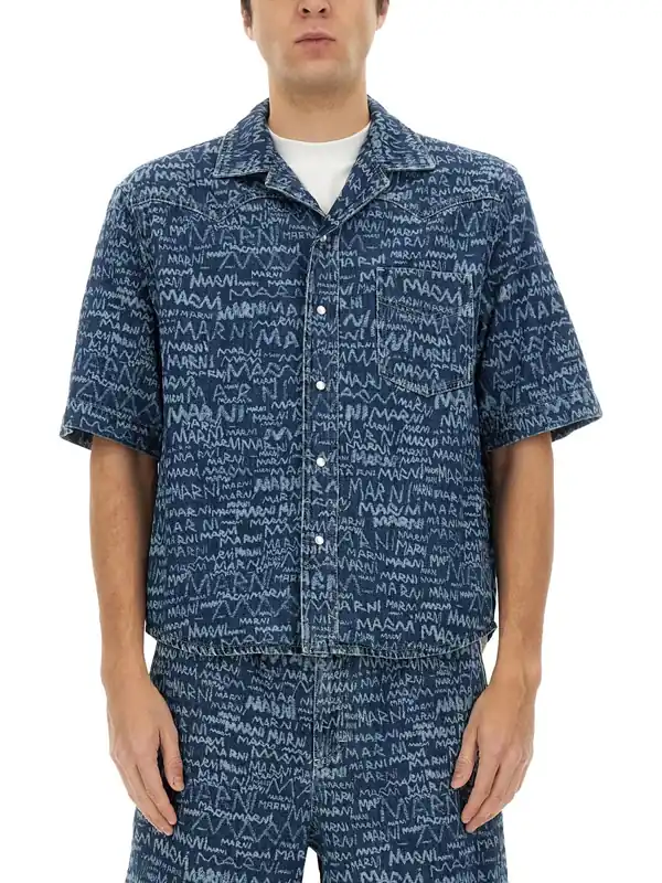 Denim Bowling Shirt - Marni
