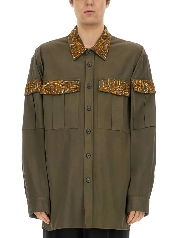 Shirt With Embroidery - Dries Van Noten
