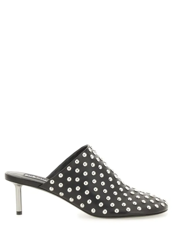 Nappa Leather Mules With Studs - Jil Sander
