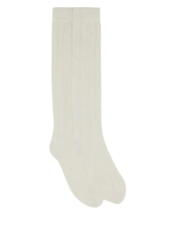 Perforated Cotton Socks With Vlogo - Valentino Garavani