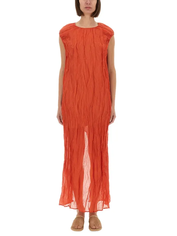 Metallic Gauze Longuette Dress - Alysi