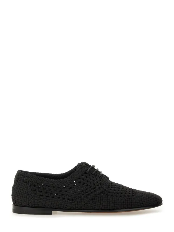 Woven Fabric "Derby" Shoe - Dolce & Gabbana