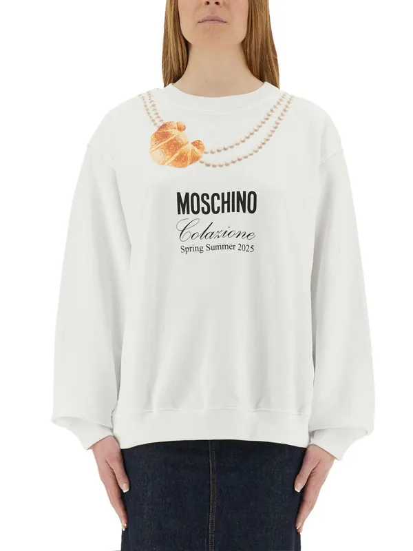 "Breakfast" Sweatshirt - Moschino