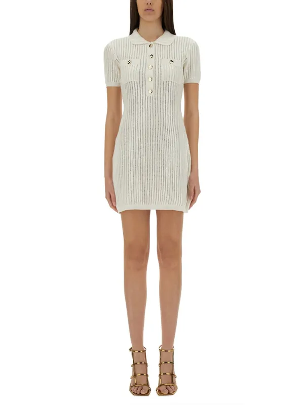 Mini Crochet Dress With Sequins - Self-Portrait