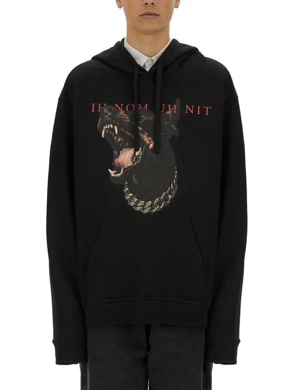 Dobermann Print Sweatshirt - Ih Nom Uh Nit